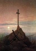 Caspar David Friedrich The Cross Beside The Baltic oil painting reproduction